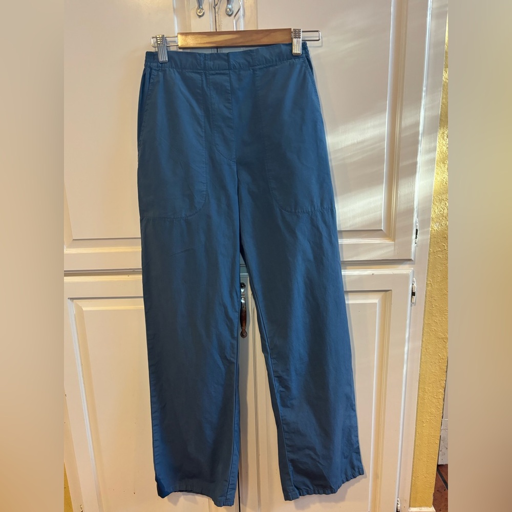 LESET Navy Wide-Leg Utility Trousers - Picture 9 of 14